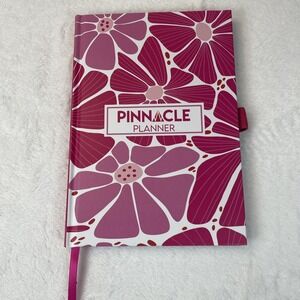 Pinnacle Planner Hot Pink Hardcover Goal Setting Monthly Daily Organizer 8.25"